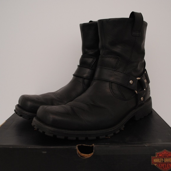 Harley-Davidson Other - Harley Davidson Charleston Leather Boots D94232 Black Men's US 11.5